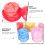 5pcs foldable keyring raincoats ponchos for fishing 10