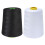 2pcs polyester sewing thread 8000 yards black white for home diy 1