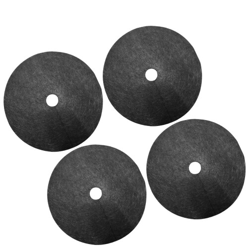 10pcs black biodegradable non-woven weeding cloth 27cm outer 4cm inner 2