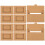 10pcs kraft paper storage boxes with window for postcards 10