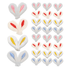 40 pcs easter bunny ear hair clips for kids party craft headbands