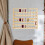 wooden wall-mounted 54-spool sewing thread storage rack 11