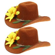 2pcs cowboy hat ornaments for party decor