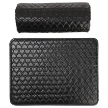 pu nail art hand rest cushion set of 2 black
