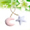 moon star wooden beads hanging decor for crib tent pink white 3