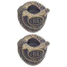 2Stk DIY Messing-Schmuckanhänger Für Armband & Schlüsselanhänger
