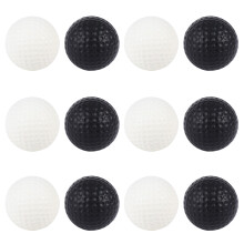 12pcs plastic pu balls for kids indoor outdoor practice black white