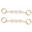 2St Wit Parel Handtas Ketting Strap DIY Vervanging Accessoire 6