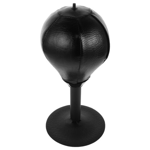 desktop punching bag with spring and suction base for kids black