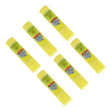 6pcs 9g solid adhesive glue stick for school office use white