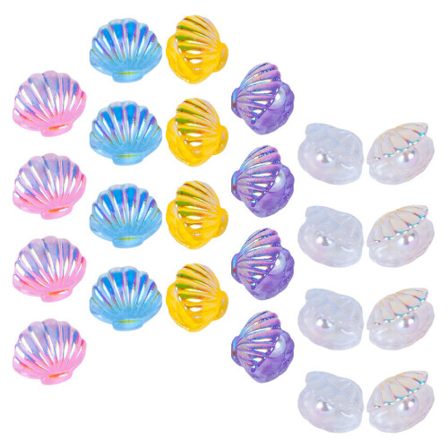 24Stk DIY Shells Für Haaraccessoires Und Telefon Hüllen