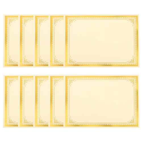 10pcs blank certificate paper printable diy sheets 2