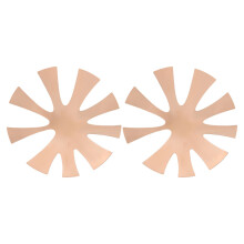 2 nagelrandsjablonen voor V- acrylnagels met metalen