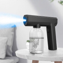 Tragbare Handsprühdesinfektionspistole mit 300 ml Fassungsvermögen, blau, wiederaufladbarer Nano-Zerstäuber,