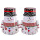 2pcs Christmas Tumbler Iron Candy Boxes Tea Storage Boxes Cookie Holders 1