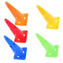 5Pcs Lightweight Practice Cones Colored Markers for Soccer and Basketball Training Durable PE Material Obstacle Cones
