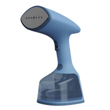 E16 high power handheld garment steamer LED touch 1800W blue matte paint