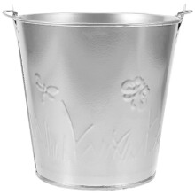 Iron Flower Pot Handheld Metal Plant Pot Portable Succulent Plant Pot Outdoor Indoor Planter Pot