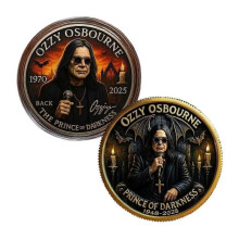 (A-B)Ozzy Osbourne Farewell Commemorative Coin - Rock Legend Tribute Collectible