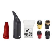 Seal Ring Round Brush Extended Nozzles Powerful Nozzle for Karcher SC1 SC2 SC3 SC4 SC5 Set Premium Iron Beushes Steam Cleaner~31101