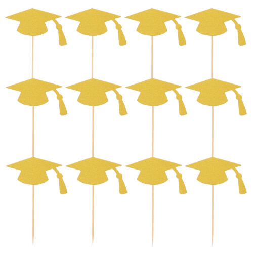 24 absolventenmütze cupcake topper kuchendekoration abschlussfeier