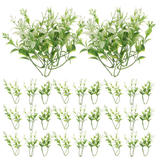 30pcs aquarium artificial plants for fish tank decoration 2