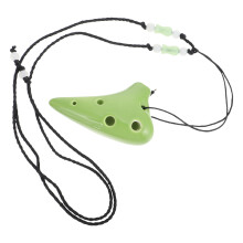 portable 6 hole dolomite ocarina mini music instrument gift