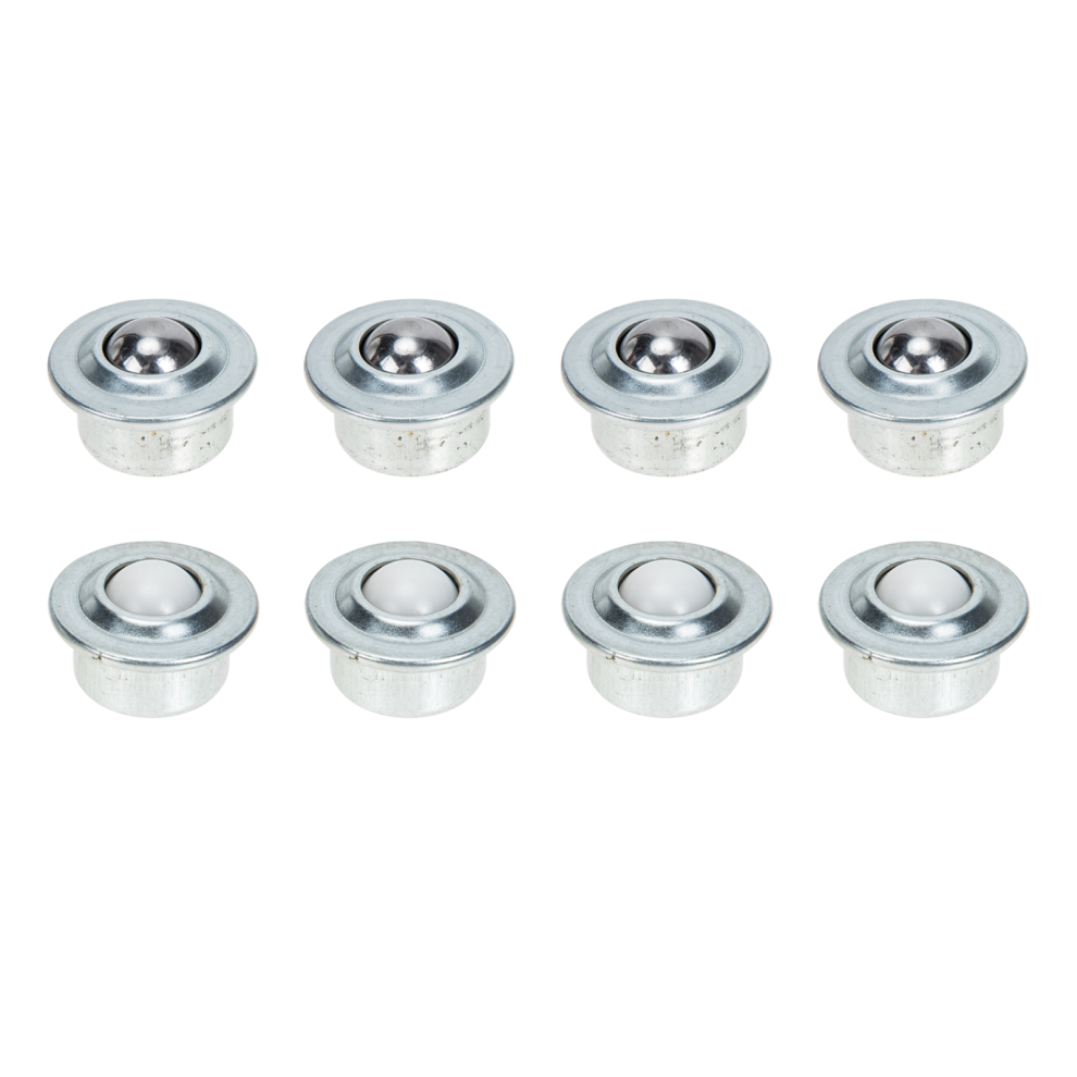 8Pcs Nylon Roller Balls Carbon Steel Bearing Casters For Home Use 3301836323668