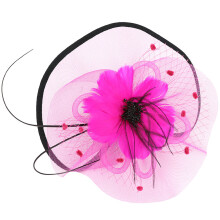 veil fascinator hat with clip headband 1920s costume accessory women