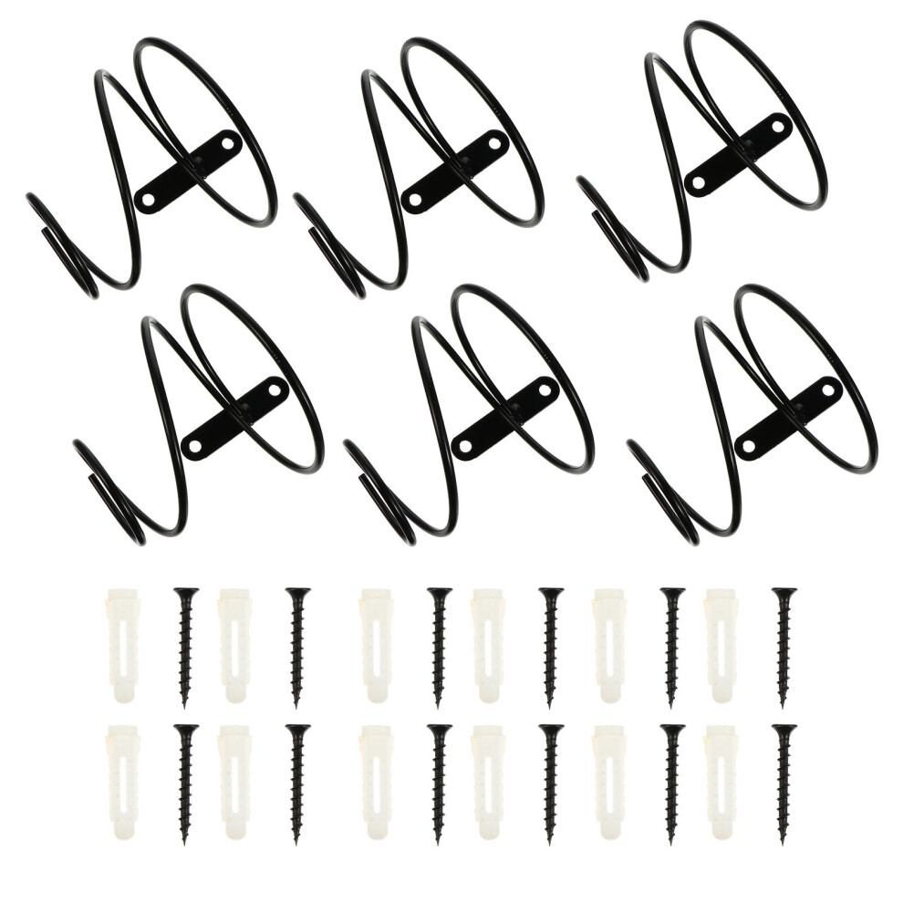 6pcs single- wall-mounted racks black storage-image-OPC-PKRQYGG-NEW