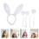 creative plush rabbit costume set with headband for easter party decor 9