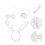 creative plush rabbit costume set with headband for easter party decor 4