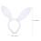 creative plush rabbit costume set with headband for easter party decor 2