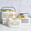 portable shower basket plastic storage with handles 3