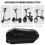 Noir PU Ajustable Pour Randonnées Longues 8