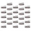 25 pcs plastic cake containers with clear lids round carrier boxes 6