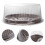 25 pcs plastic cake containers with clear lids round carrier boxes 4