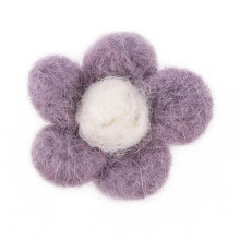 colorful wool felt balls for diy hairpins and christmas crafts violet