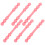 10Pièces Extensions Silicone Rose Pour Bandes De Masque Légères 3