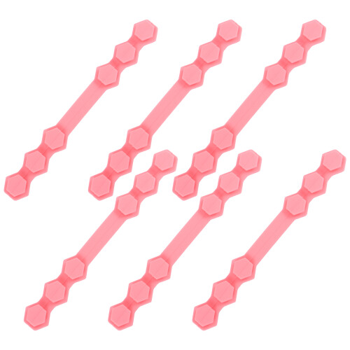 10Pièces Extensions Silicone Rose Pour Bandes De Masque Légères 2
