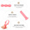 10Pièces Extensions Silicone Rose Pour Bandes De Masque Légères 9