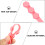 10Pièces Extensions Silicone Rose Pour Bandes De Masque Légères 11