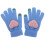 1 pair heart knitting winter gloves thickened touchscreen 5
