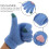 1 pair heart knitting winter gloves thickened touchscreen 8