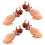 4pcs artificial squid food model lifelike meat prop realistic 3