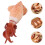 4pcs artificial squid food model lifelike meat prop realistic 9
