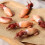 4pcs artificial squid food model lifelike meat prop realistic 4