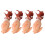 4pcs artificial squid food model lifelike meat prop realistic 6