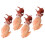 4pcs artificial squid food model lifelike meat prop realistic 8