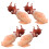 4pcs artificial squid food model lifelike meat prop realistic 5